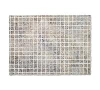 Colección Schöner Wohnen Felpudo interior & exterior - Alfombra de entrada 50 x 70 cm a cuadros beige - Felpudo antideslizante - Felpudo para puerta de entrada - Alfombra de puerta lavable a 30°C