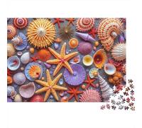Colección Sea Shells Puzzle 1000p para Hombres Y Mujeres para Enmarcar Pasatiempo Mejor Valorados Impresión HD Materiales Ecológicos 70x50cm/1000pcs