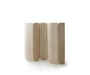 Colección Skandinavia Separador de Ambientes Madera de Fresno aceitada/Cuero Nude