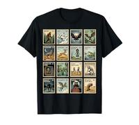 Colección Vintage Cryptid Stamp Bigfoot Yeti Mothman Camiseta