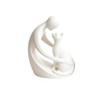 coleccionable de gato para casa, diseño de animal doméstico | Decoración con estatua de hombre y gato para salón, dormitorio, oficina, habitación de bebé, mesita de noche