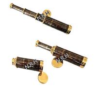 Coleccionable de latón Antiguo Spyglass Telescopio Trabajo Marino Artículo 16 Pulgadas