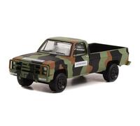 Coleccionables 1985 Chevy M1008 CUCV Camioneta Militar Policía Batallón 64 pulgadas Release 2 1/64 Diecast Model Car por Greenlight 61020 D