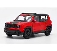 coleccionar Modelos 1:36 para Jeep Renegade SUV, vehículo Todoterreno, Coche de aleación, Modelo de fundición a presión, se Puede Abrir la Puerta del Coche Auto Modelo (Color : Rojo)