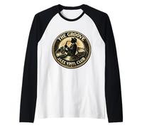 Coleccionista de Discos de música Vintage de Fun Groove Jazz Vinyl Club Camiseta Manga Raglan