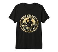 Coleccionista de Discos de música Vintage de Fun Groove Jazz Vinyl Club Camiseta Premium