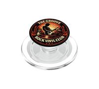 Coleccionista de Discos de música Vintage de Fun Groove Rock Vinyl Club PopSockets PopGrip para MagSafe