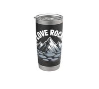 Coleccionista de guijarros de Montaña I Love Rocks Vaso térmico de acero inoxidable de doble pared
