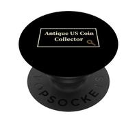 Coleccionista de Monedas Antiguas Estadounidense Retro Hobby PopSockets PopGrip Adhesivo