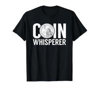 Coleccionista de Monedas Numismático Recolección de Monedas Susurrador de Monedas Camiseta gráfica económica, Hombre, Negro, XL