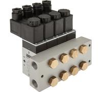 Colector 8 estaciones 5/2 5/3 vías Airtec M04/P04