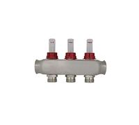 Colector calefaccion 2 3 4 5 6 7 8 9 10 11 12 salidas con caudalimetro suelo radiante piso distribuidor calefacción para tubo multicapa radiadores (3 salidas)