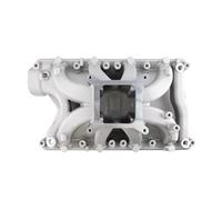 Colector de admisión de aluminio compatible con Ford 351W V8 5.8L, bloque pequeño con espacio de aire, plano único, compatible con Mercury Marquis Brougham