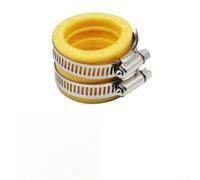 Colector de admisión de carburador, adaptador de carburador de goma amarilla colector de admisión para 28 mm 30 mm, compatible con conexión de motocicleta PWK Carb