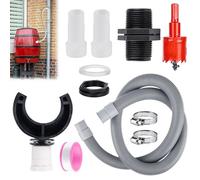 Colector de Agua de Lluvia, Colector de Lluvia para Bajantes de 70-100 mm, Conexión de Barril de Lluvia Bajante, Colector de Lluvia Speedy para Techos de hasta 80 m² (Manguera de 100 cm)