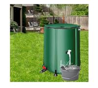 Colector de agua de lluvia plegable de 100 litros, sistema de cosecha de lluvia ecológico con cremallera, solución de riego de jardín al aire libre para almacenamiento sostenible de agua