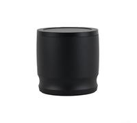 Colector de café molido de 58 mm con tapa, diseñado para molinillos, garantiza un proceso de preparación limpio y eficiente (negro)