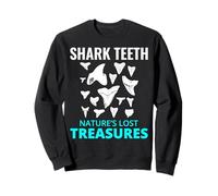 Colector de Dientes de tiburón fósiles Caza paleontología Megalodon Sudadera