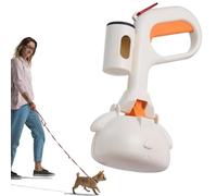 Colector de excrementos para perros grandes - Dispensador de bolsas de excrementos portátil con gancho de bolsillo | Para para gatos, estiércol de establo, conejos, educación para cachorros, así