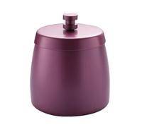 Colector de hollín para interiores y exteriores con tapa, acero inoxidable para un manejo eficiente de las cenizas (morado)