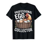 Colector de Huevos Profesional gallina gallina Granja diversión Camiseta