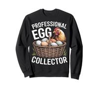 Colector de Huevos Profesional gallina gallina Granja diversión Sudadera