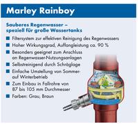 Colector de Lluvia Marley Rainboy Con Filtersystem Y Überlaufstop Dn 87-105mm