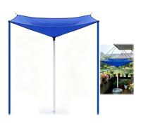 Colector de lluvia para jardín, césped, patio trasero, almacenamiento ecológico de ahorro de agua, lona impermeable resistente con manguera de drenaje para fugas de techo, limpieza de CA y recogida de