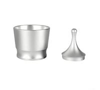 Colector de molinos de café confiable para modelo de molinillo HG43 compatible con diseños de portafiltro de 51/58 mm para resultados consistentes (plata)