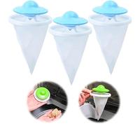 Colector de pelusa for lavandería, 2024 Actualización de malla de filtrado de cabello flotante for eliminación de pelusas for lavadora Dispositivo de lana, Lavadora reutilizable Colector de pelo Bolsa