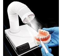 Colector de polvo de escritorio con fuerte succión, extractor de polvo de pulido dental con luz LED y tubo retráctil, aspiradora portátil for salón de uñas, laboratorio dental y uso doméstico