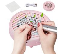 Colector de polvo de manicura, limpiador de uñas eléctrico silencioso, plumero al vacío, colector de polvo de uñas portátil, estación de belleza, salón en casa, mujeres principiantes, profesional