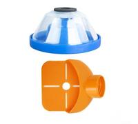 Colector de polvo de taladro, 2 unidades, adaptador de botella de agua con cubierta de agujero de plástico, múltiples aberturas y diseño interior circular para una recolección eficiente de polvo (a)