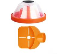 Colector de polvo de taladro, 2 unidades, adaptador de botella de agua con cubierta de agujero de plástico, múltiples aperturas y diseño interior circular para una recolección eficiente de polvo (b)