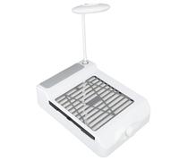 Colector de Polvo de Uñas, Aspiradora de Uñas 100-240 V, Almohada de Mano con Disipación de Calor 3 en 1 para el Hogar (Enchufe de la UE)