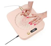 Colector de polvo de uñas, colector de polvo de uñas con 2 filtros reutilizables limpiables, extractor de polvo, máquina de succión compacta con ventilador de vacío para acrílico