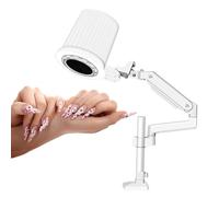 Colector De Polvo De UñAs De Escritorio, MáQuina De SuccióN De Polvo De UñAs De Bajo Ruido, Aspiradora De UñAs Con Led, Colector De Polvo De Filtro De UñAs Desmontable MagnéTico,220V
