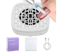 Colector de polvo de uñas - Manicura, extractor de uñas, extractor de polvo, potente limpiador de succión de bajo ruido, herramientas de manicura para el hogar, salón, estudio, esmalte de gel