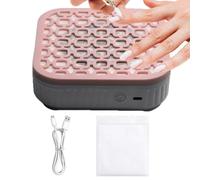 Colector de polvo de uñas, plumero de 5500 RPM con filtro, 2 modos silencioso, profesional, recargable, para principiantes, esmalte de gel, salón de limpieza del hogar