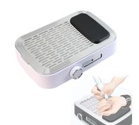 Colector de polvo de uñas recargable, herramienta de limpieza de polvo de manicura, velocidad ajustable, filtro fino para evitar la propagación del polvo, disipación del calor poroso, para salones