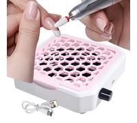 Colector de polvo Nail Tech, máquina de succión potente y silenciosa, máquina colectora de plumero de uñas, para el hogar, salón, viajes, mesa, manicura, y limpieza