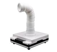 Colector de polvo portátil de laboratorio dental de 60 W, tubo flexible de 360° y luz LED, aspiradora fuerte para joyas, tallado y taller