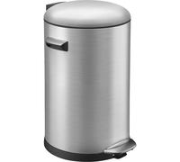 Colector de residuos con pedal, de acero inoxidable EKO, capacidad 30 l, con asas