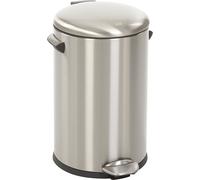 Colector de residuos con pedal, de acero inoxidable EKO, con asas