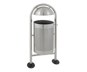 Colector de residuos con tejadillo capacidad 27 l, H x Ø 1150 x 350 mm