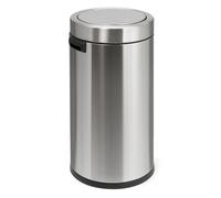 Colector de residuos de 55 l, de acero inoxidable simplehuman, H x Ø 740 x 370 mm