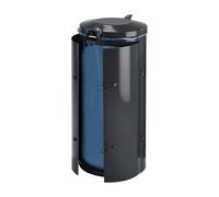 Colector de residuos de chapa de acero VAR, para 120 l de capacidad, con puerta batiente doble