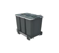 Colector de residuos Ecofil PF01 34B4 12+12+12L con tapa anchura de mueble totalmente ampliable a partir de 40 cm