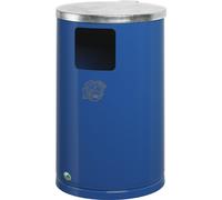 Colector de residuos exterior de chapa de acero VAR, capacidad 30 l, H x Ø 620 x 300 mm