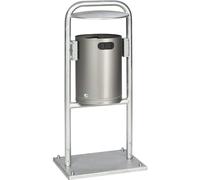 Colector de residuos para exteriores, 30 l, de acero inoxidable VAR, capacidad 30 l, A x P 490 x 400 mm